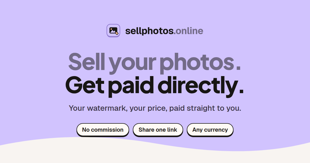 Sell your event photos, get paid directly